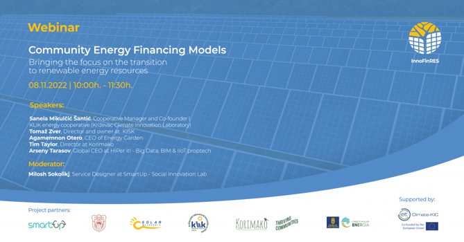 „ИННОФИН – Иновативен финансиски модел за поддршка на транзицијата кон обновливи извори на енергија