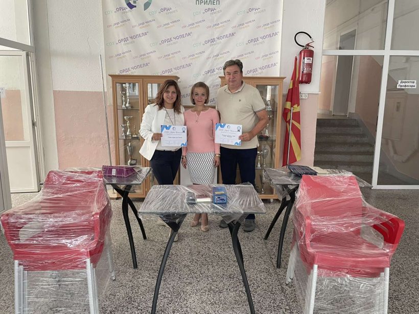 Донација на опрема од Солар Македонија и Лаг Агро Лидер за СОУ „Орде Чопела“ – Прилеп